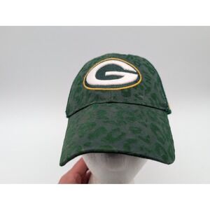 47 Brand Green Bay Packers Womens Leopard Print Trucker‎ Hat Green Snapback NFL